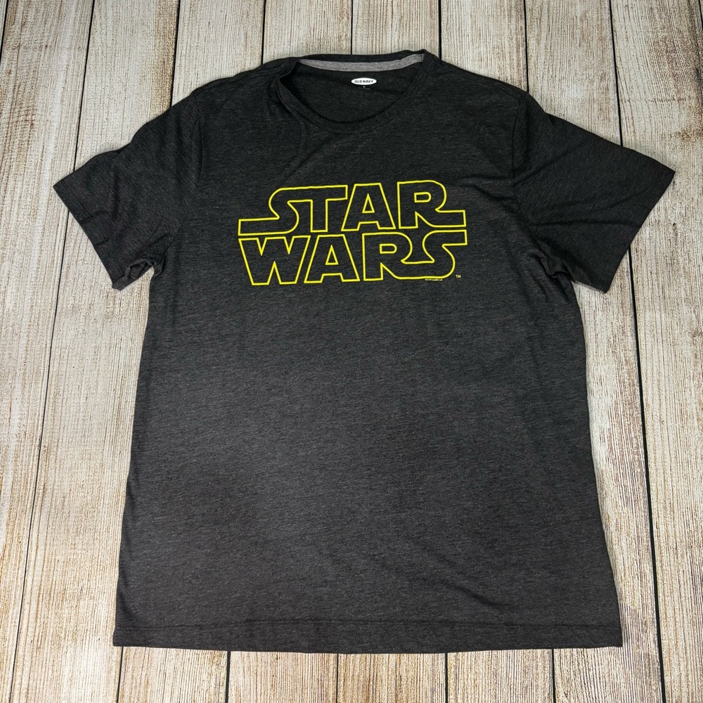 Pre-Loved Old Navy Star Wars T-Shirt Mens XL EUC Charcoal Gray